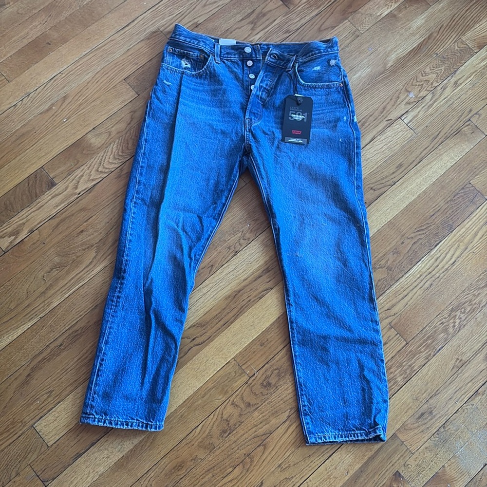 NWT Levi 501 Original Cropped Jeans